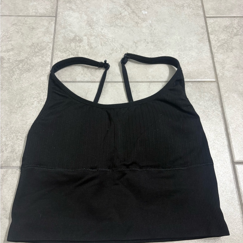 PINK Victoria's Secret Black Sports Bra